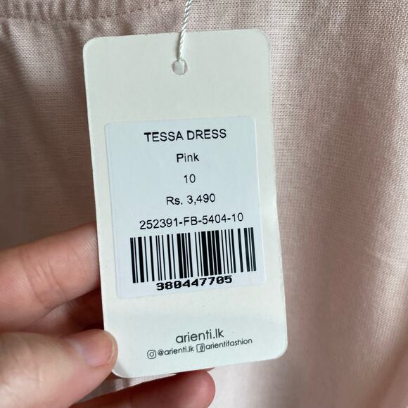 Arienti Women's Tessa Linen Blend Dress Pink US 8 UK 10 - Picture 4 of 10